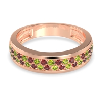 Two Row Prong Set Half-Eternity Bala Band