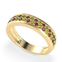 Two Row Prong Set Half-Eternity Bala Band