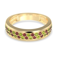 Two Row Prong Set Half-Eternity Bala Band