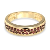 Two Row Prong Set Half-Eternity Bala Band