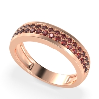 Two Row Prong Set Half-Eternity Bala Band