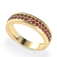 Two Row Prong Set Half-Eternity Bala Band