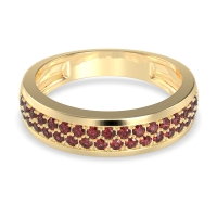 Two Row Prong Set Half-Eternity Bala Band