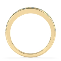 Two Row Prong Set Half-Eternity Bala Band