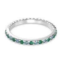 Classic and Modern Half Eternity Carman Band