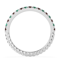 Classic and Modern Half Eternity Carman Band