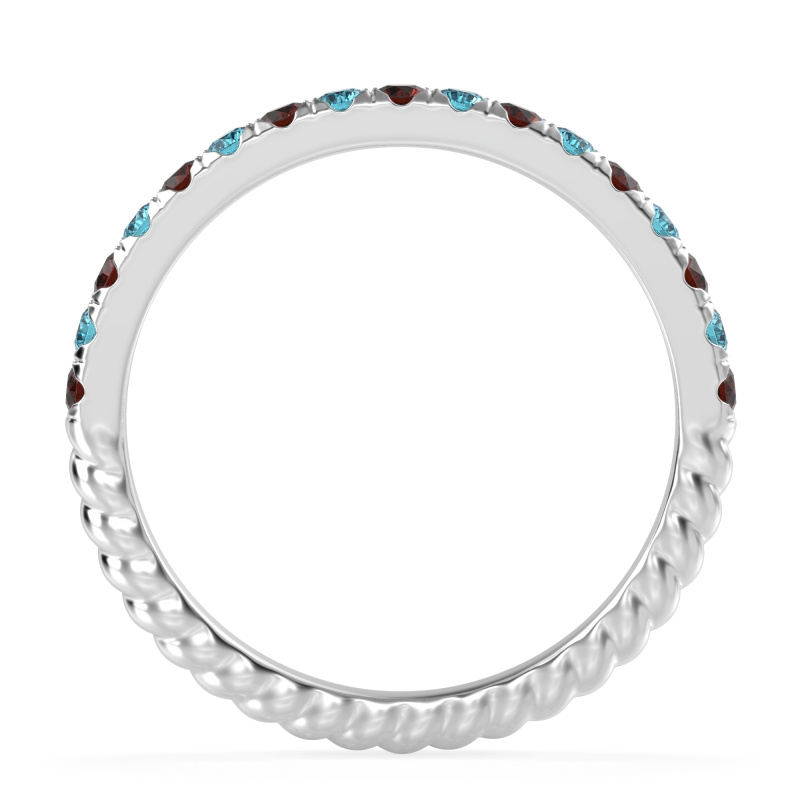 Classic and Modern Half Eternity Carman Band