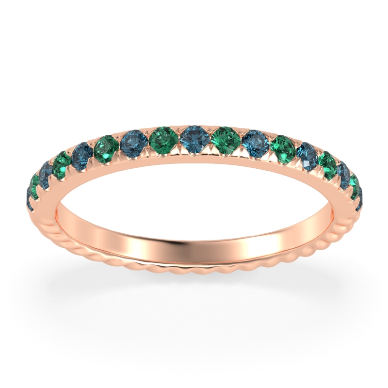 Classic and Modern Half Eternity Carman Band