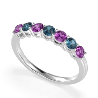 Classic Prong Set Round Stana Band