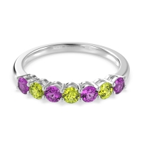 Classic Prong Set Round Stana Band