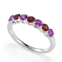 Classic Prong Set Round Stana Band