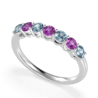 Classic Prong Set Round Stana Band