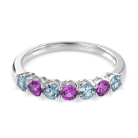 Classic Prong Set Round Stana Band