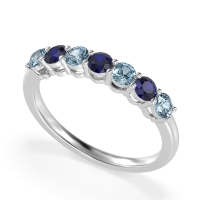 Classic Prong Set Round Stana Band