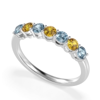 Classic Prong Set Round Stana Band