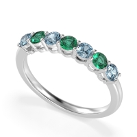 Classic Prong Set Round Stana Band