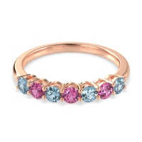 Classic Prong Set Round Stana Band