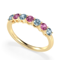 Classic Prong Set Round Stana Band