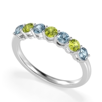 Classic Prong Set Round Stana Band