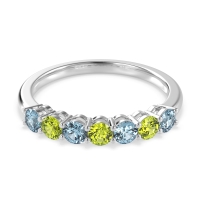 Classic Prong Set Round Stana Band