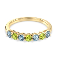 Classic Prong Set Round Stana Band