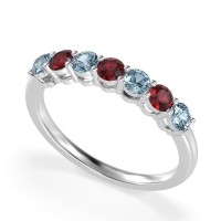 Classic Prong Set Round Stana Band