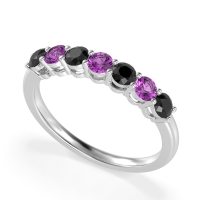 Classic Prong Set Round Stana Band