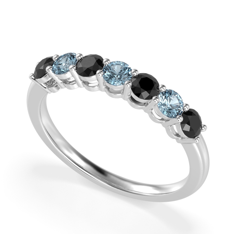 Classic Prong Set Round Stana Band