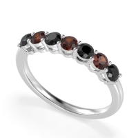 Classic Prong Set Round Stana Band