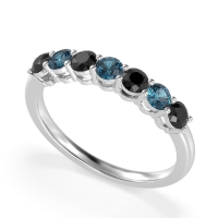 Classic Prong Set Round Stana Band