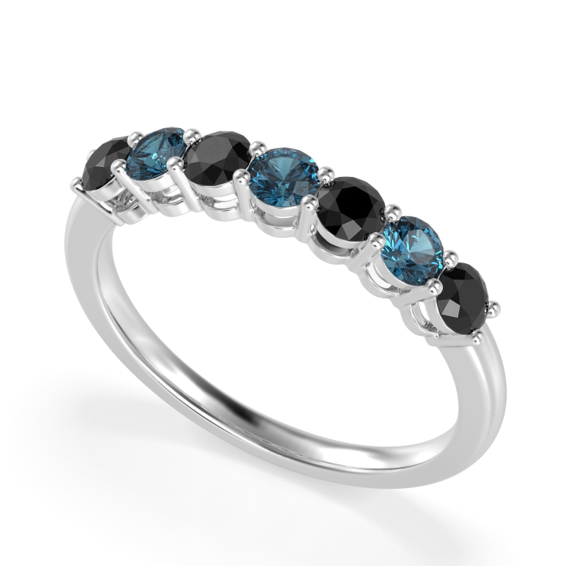 Classic Prong Set Round Stana Band