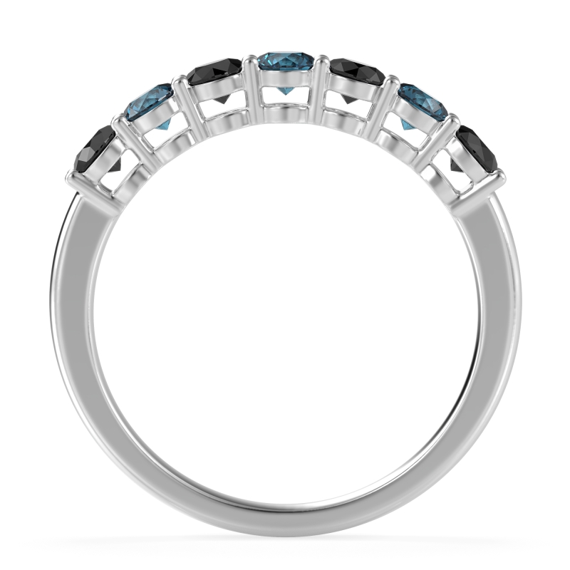 Classic Prong Set Round Stana Band