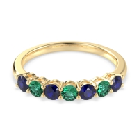 Classic Prong Set Round Stana Band