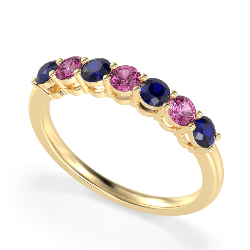 Classic Prong Set Round Stana Band