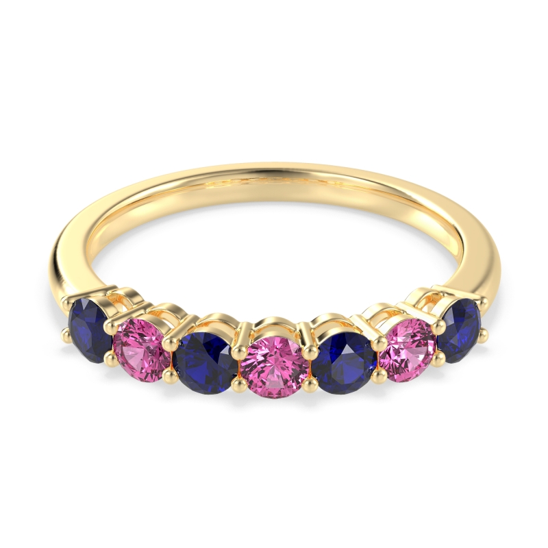 Classic Prong Set Round Stana Band