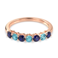 Classic Prong Set Round Stana Band