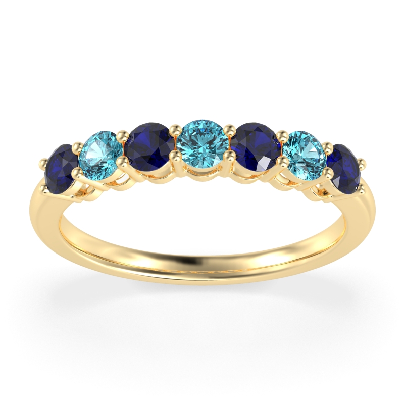 Classic Prong Set Round Stana Band