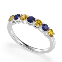 Classic Prong Set Round Stana Band