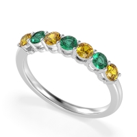 Classic Prong Set Round Stana Band