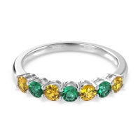 Classic Prong Set Round Stana Band