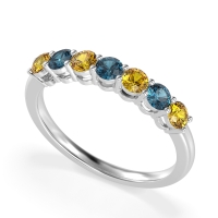 Classic Prong Set Round Stana Band