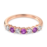 Classic Prong Set Round Stana Band