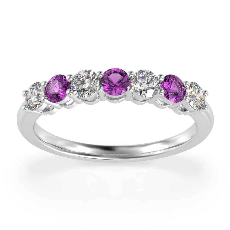 Classic Prong Set Round Stana Band