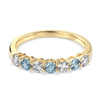 Classic Prong Set Round Stana Band