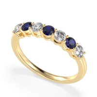 Classic Prong Set Round Stana Band