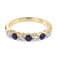 Classic Prong Set Round Stana Band