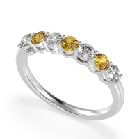 Classic Prong Set Round Stana Band