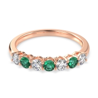 Classic Prong Set Round Stana Band