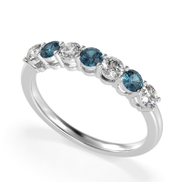 Classic Prong Set Round Stana Band