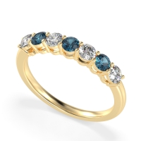 Classic Prong Set Round Stana Band